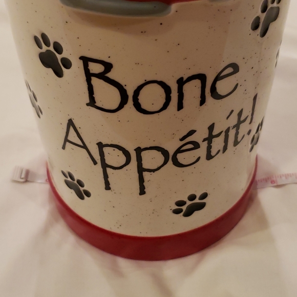 Dog Lover "Bone Appetit!" Ceramic Canister/Utensil Holder - Picture 7 of 7